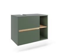 Meuble sous vasque Viola 80x60cm avec 2 tiroirs Vert/Artisan Vicco
