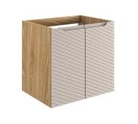 Meuble sous vasque - VIVALDI - Ocean - 60 cm - 2 portes - Beige - Moderne