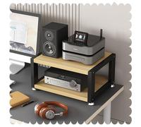 Meuble stéréo HiFi - 2/3/4 niveaux - Pour la maison et le bureau - Pour lecteur multimédia AV - Amplificateur de casque - Parfait pour une salle de jeux et une configuration de bureau