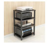 Meuble stéréo moderne en bois avec 1, 2, 3, 4 niveaux - Console multimédia élégante pour home cinéma - 60 x 40 x 86 cm - Design Space Sing