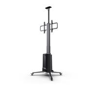 Sonorous Noir. Blanc 65x83x236cm Pr-8500 - Meuble Visioconférence Motorisé Avec Panneau De Contrôle Noir, Blanc G