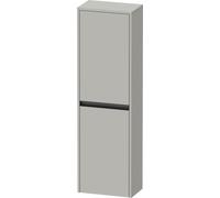 Meuble Suspendu Duravit Ketho.2 demi-colonne, 2 portes gauche, poignée anthracite 1320mm Gris béton mat K21319L07070000