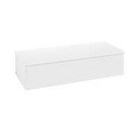 Meuble Suspendu Villeroy et Boch Antao 1 tiroir 1200x268x500mm White Matt Laquered/Warm Walnut