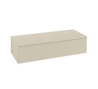 Meuble Suspendu Villeroy et Boch Antao avec Structure 1 tiroir 1200x268x500mm Silk Grey Matt Lacquer/Boticcino
