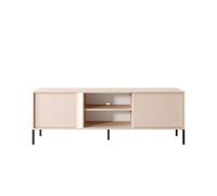 Meuble télé 2 portes 2 niches ouvertes 153 cm - LIXIA