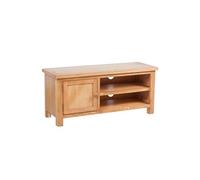 Meuble télé buffet tv télévision design pratique 103 cm bois de chêne solide