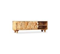 Helloshop26 Meuble télé Buffet TV télévision Design Pratique Bois Massif de manguier 118 cm 2502169