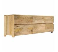 Meuble télé buffet tv télévision design pratique bois massif de manguier 120 cm 2502171