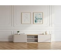 Meuble TV 1 porte 1 tiroir 220 cm ANYRA beige BOBOCHIC Beige