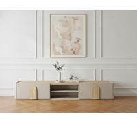 Meuble TV 1 porte 1 tiroir 220 cm ENYRA beige BOBOCHIC Beige