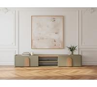 Meuble TV 1 porte 1 tiroir 220 cm ENYRA vert BOBOCHIC Vert