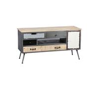 STAHL - Meuble TV 1 Porte 4 Tiroirs -