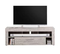 Meuble TV 1 Tiroir Design "Biotin" 150cm Chêne Sable