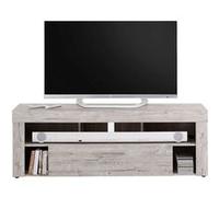 Meuble TV 1 Tiroir Design "Biotin" 150cm Chêne Sable Beige G