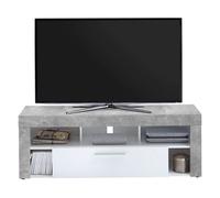 Meuble TV 1 Tiroir Design "Biotin" 150cm Gris