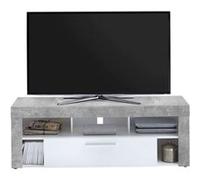 Meuble TV 1 Tiroir Design "Biotin" 150cm Gris