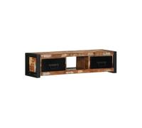 vidaXL Meuble TV 100 x 30 x 25 cm en bois de récupération solide