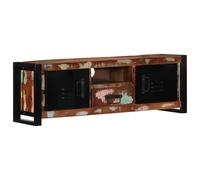 Meuble TV 100x30x35 cm bois massif de manguier brut banc TV meuble hifi vidaXL