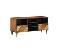 Meuble TV 100x33x46 cm en bois massif de manguier