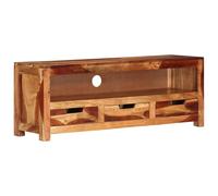 vidaXL Meuble TV 110x30x40 cm Bois d'acacia massif