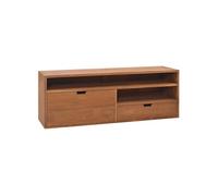Bois de Teck Massif Meuble TV 90x30x40 cm Centre de Divertissement vidaXL