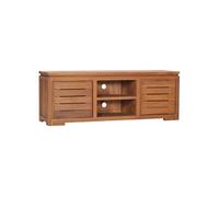 Meuble TV 110x30x40 cm Bois de teck massif