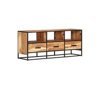 Meuble TV 110x30x45 cm Bois d acacia massif