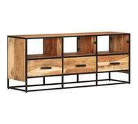Meuble TV 110x30x45 cm Bois d acacia massif