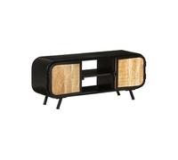 Meuble TV 110x30x45 cm Bois de manguier brut
