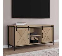 Meuble Tv 113 Cm 2 Portes Granges Coulissantes Quebec Design Industriel