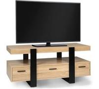 Meuble TV 116 cm PHOENIX avec tiroirs bois et noir