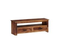 vidaXL Meuble TV 118 x 30 x 40 cm Bois de Sesham massif