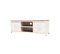 Meuble TV 120x30x40 cm Blanc Socle de Télévision Support de Télévision vidaXL