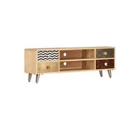 vidaXL Meuble TV 120 x 30 x 40 cm Bois massif de manguier 247340