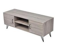 Meuble tv 120 x 40 x 45 cm gris gris G