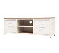 Meuble TV 120x30x40 cm Blanc Socle de Télévision Support de Télévision vidaXL