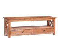 Bois d'Acajou Massif Meuble TV Armoire Basse Divertissement Salon vidaXL