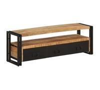 Meuble Tv 120X30X40 Cm Bois Massif De Manguier