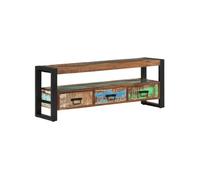 Vidaxl Meuble Tv 120x30x45 Cm Bois Massif De Récupération Marron