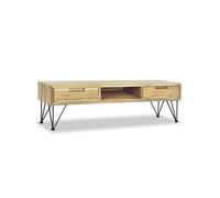 Meuble TV 120x35x35 cm Teck massif