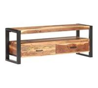 vidaXL Meuble TV 120x35x45 cm Bois massif avec finition miel