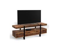 IDMarket Meuble TV Austria 140 cm avec tiroirs bois et pieds épingle