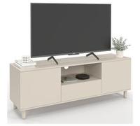 IDMarket Meuble TV BERTILLE 140 cm 3 portes bois beige