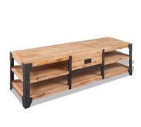 vidaXL Meuble TV 140 x 40 x 45 cm Bois d'acacia massif