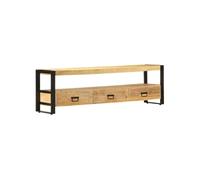 vidaXL Meuble TV 150x30x45 cm Bois solide de manguier 247906