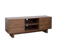 Oviala Meuble TV 160 cm scandinave Bois foncé