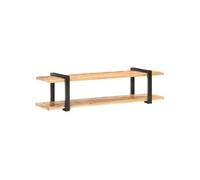 Vidaxl Meuble Tv 160x40x40 Cm Bois Massif De Manguier Brut Marron