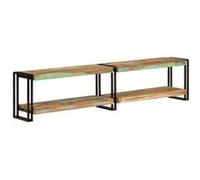 Vidaxl Meuble Tv 180x30x40 Cm Bois Massif De Récupération Marron