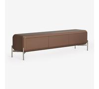Meuble TV 180x40 cm en MDF Alazne Camel Brun