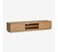 Meuble Tv 180x45 Cm En Mdf Burundi Marron Chêne Marron